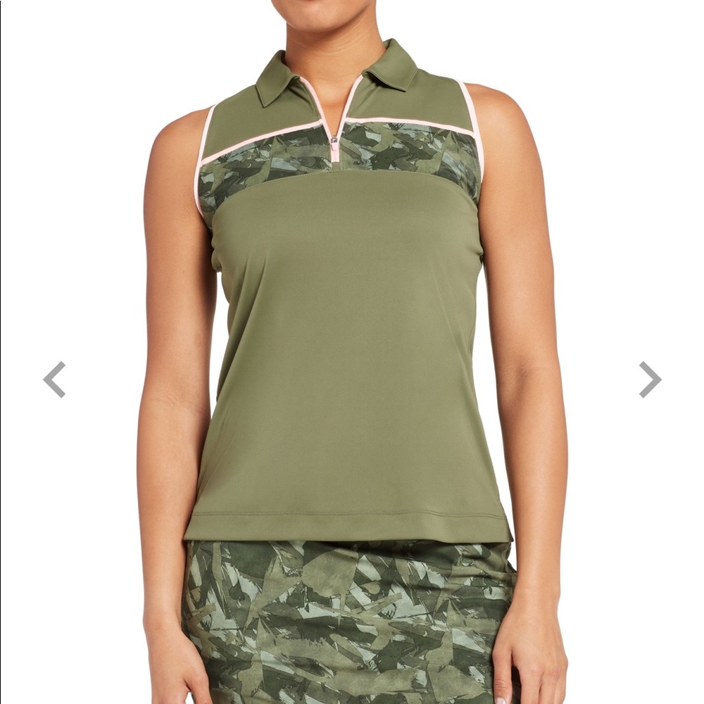Camo Colorblock Golf Outfit